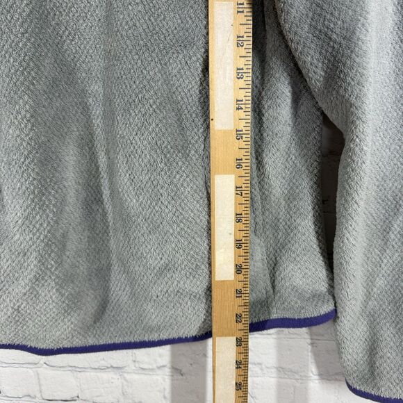 Patagonia Synchilla Snap-T Pullover Women Medium Gray Polartec Hike Sweater - Picture 13 of 13